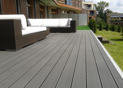 Szürke wpc teraszburkolat - Budapest XI. ker.