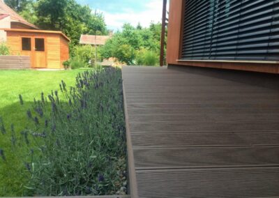 Hangulatos terasz burkolása WPC burkolattal