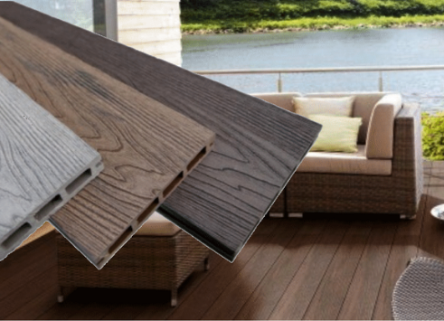 Woodgrain-fahatású burkolat Woodgrain WPC teraszburkolat