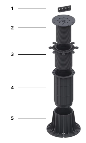 MAX teraszburkolat szintező részei
